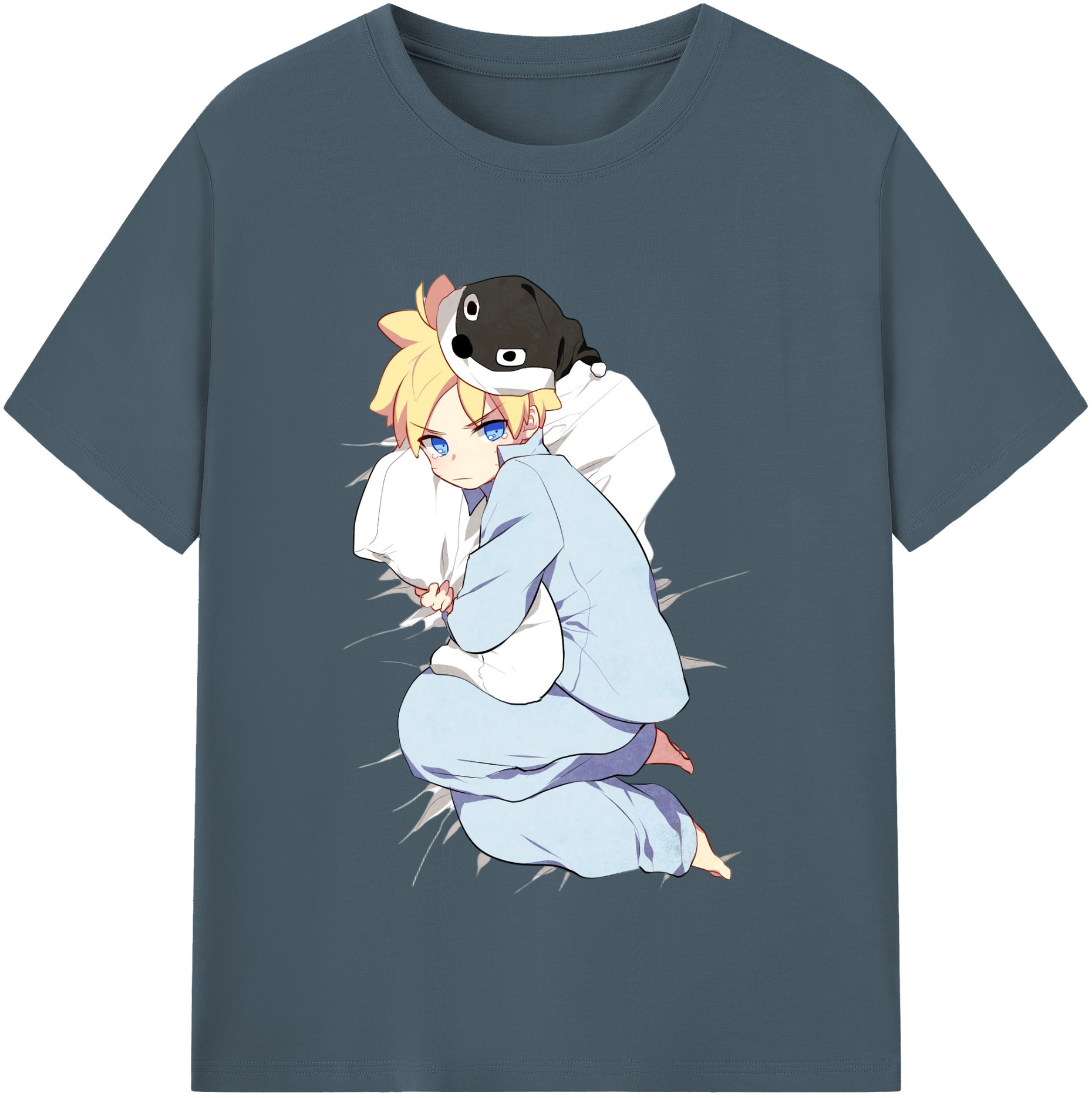 （画像用） NARUTO -ナルト- うずまき ナルト Uzumaki Naruto 綿100％半袖Tシャツ（フロントプリント）